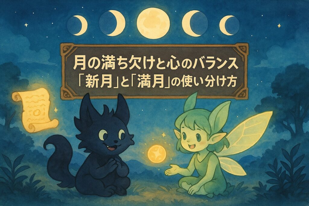 月の満ち欠けと心のバランス｜“新月”と“満月”の使い分け方