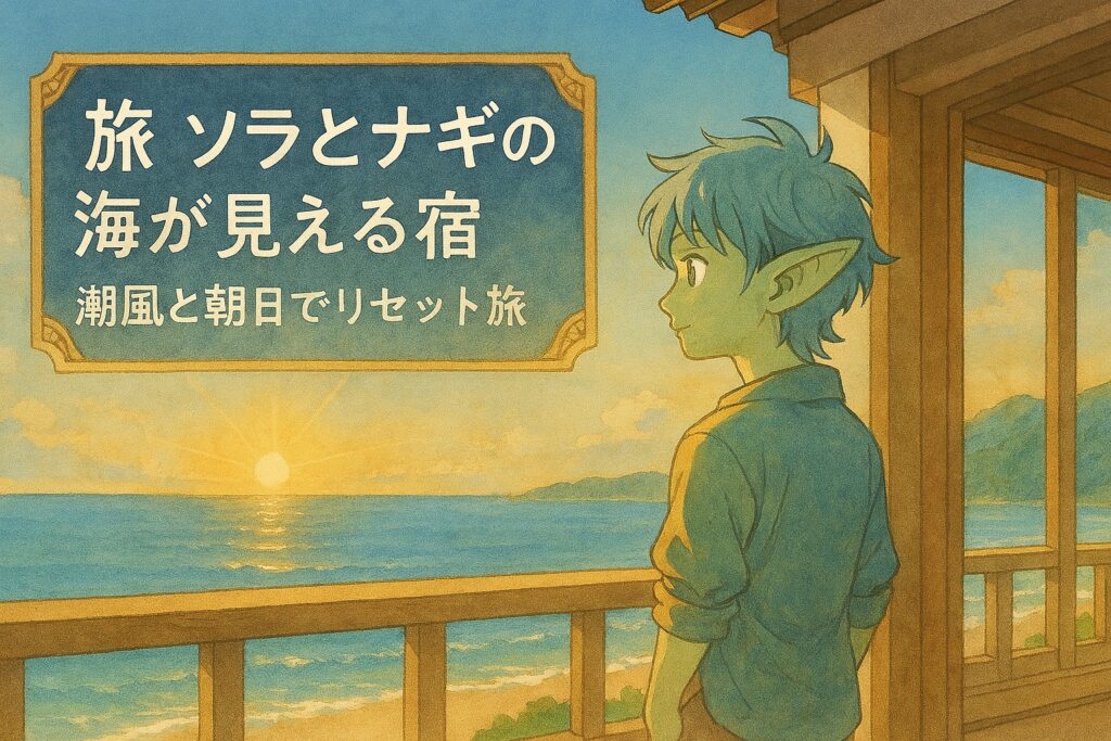 ソラとナギの“海が見える宿”セレクション｜潮風と朝日でリセット旅