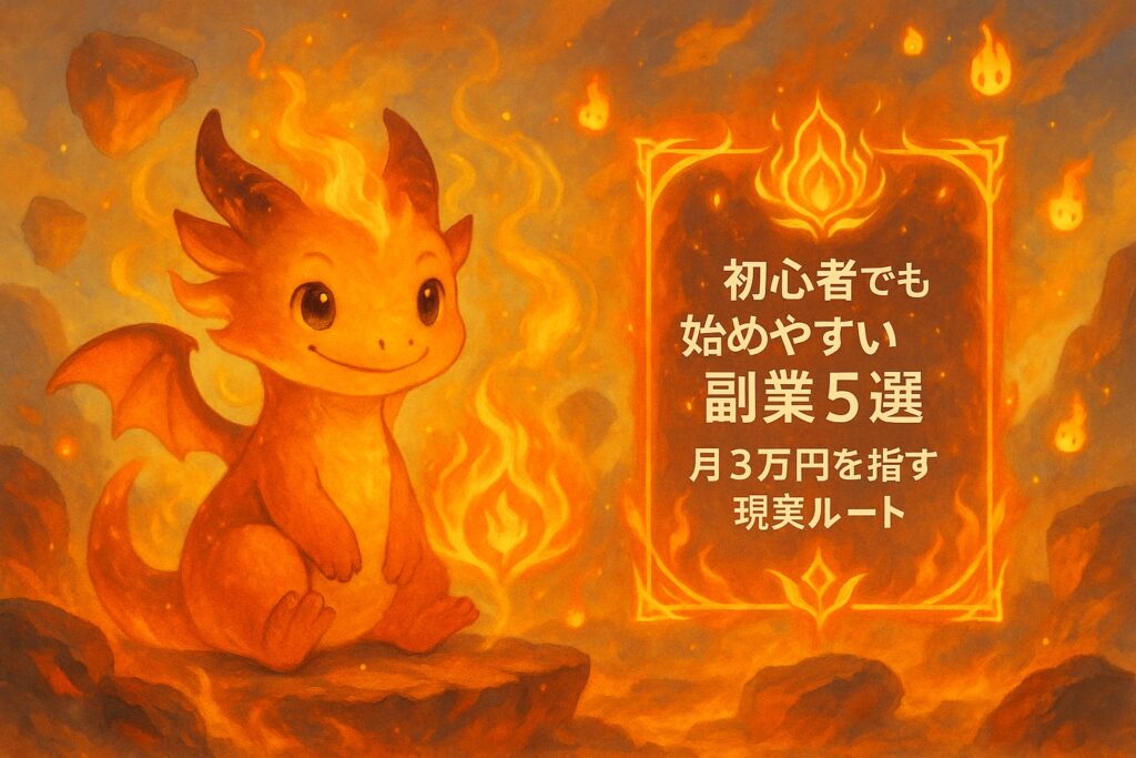 初心者でも始めやすい副業5選｜月3万円を目指す現実ルート