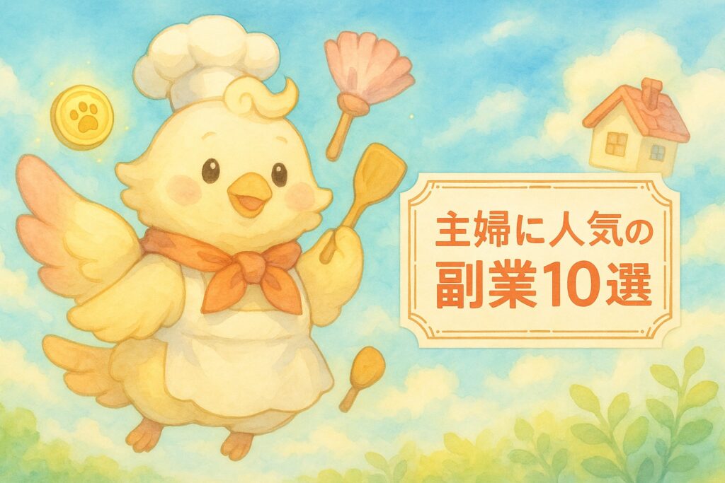 主婦に人気の副業10選｜家事・育児と両立しやすい仕事とは？