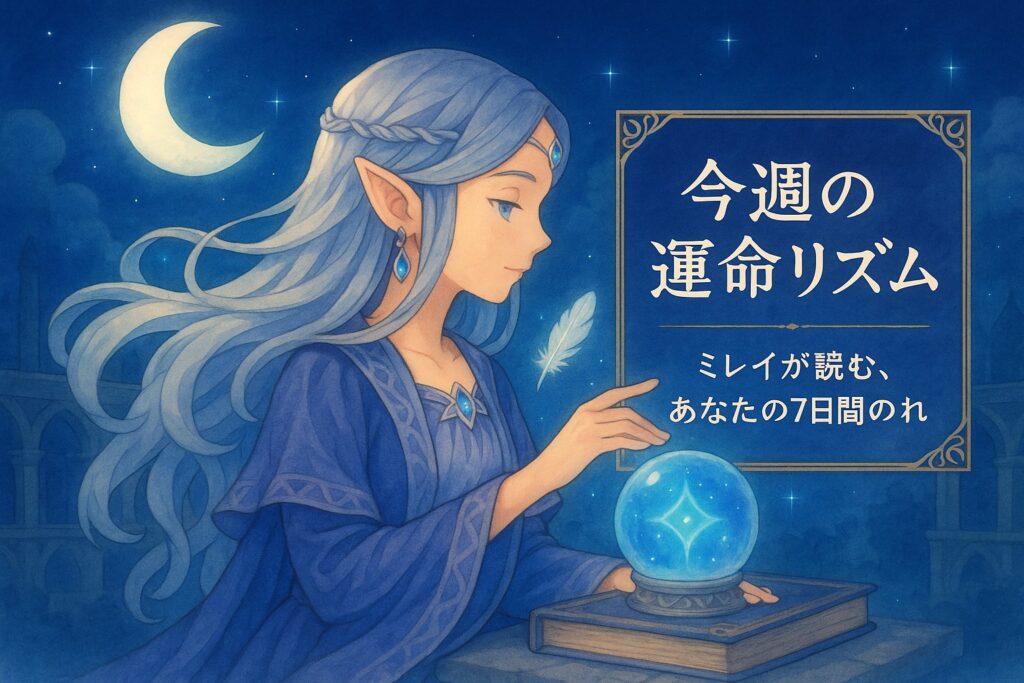「今週の運命リズム」｜ミレイが読む、あなたの7日間の流れ