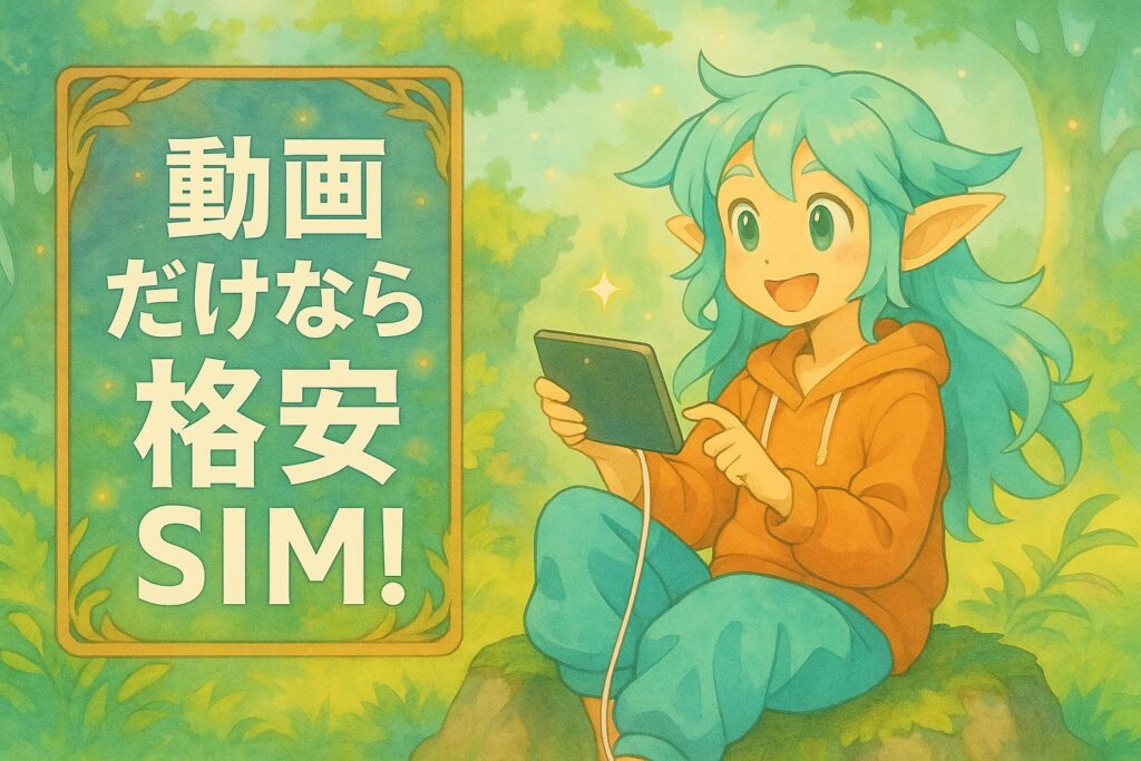 動画見るだけなら格安SIMで十分？VOD別おすすめ回線はこれ