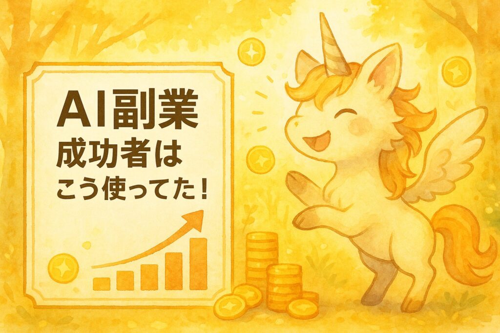 副業×AIの未来！AIツールを使った収益化方法と成功事例