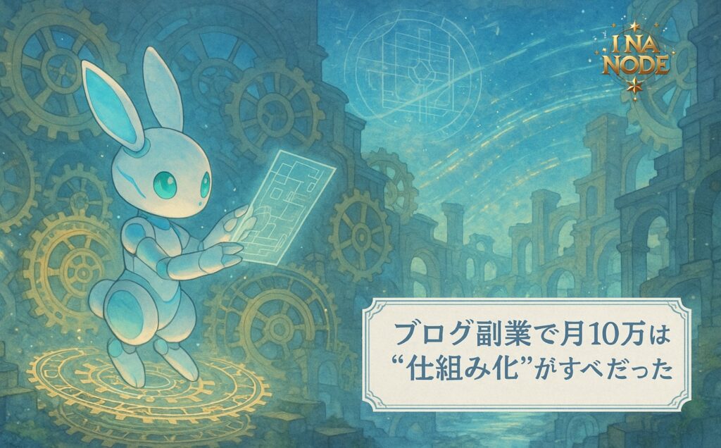 ブログ副業で月10万は“仕組み化”がすべてだった件