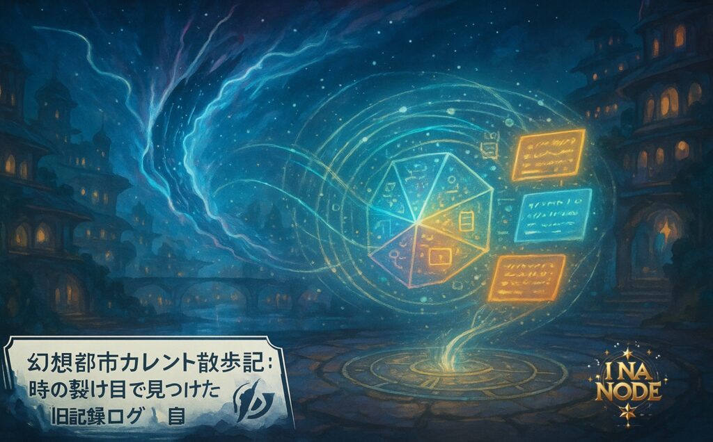 幻想都市カレント散歩記：時の裂け目で見つけた旧記録ログ