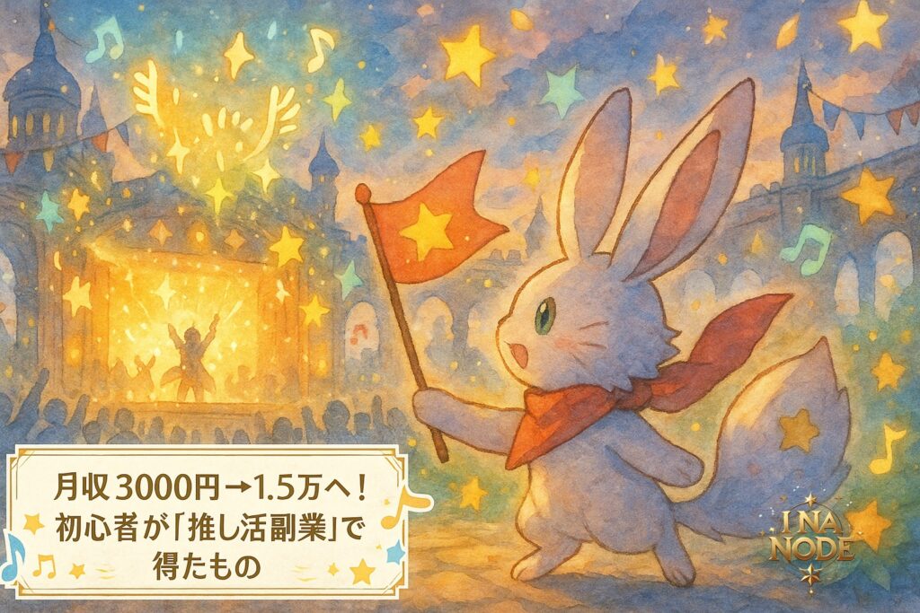 月収3000円→1.5万へ！初心者が“推し活副業”で得たもの
