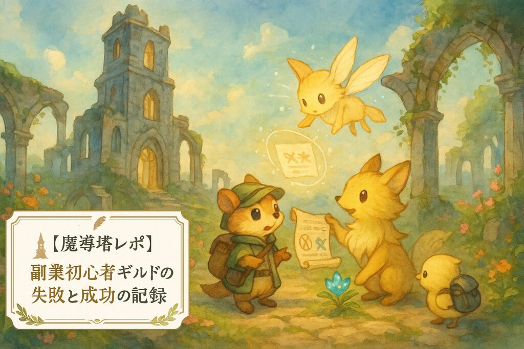 【魔導塔レポ】副業初心者ギルドの失敗と成功の記録