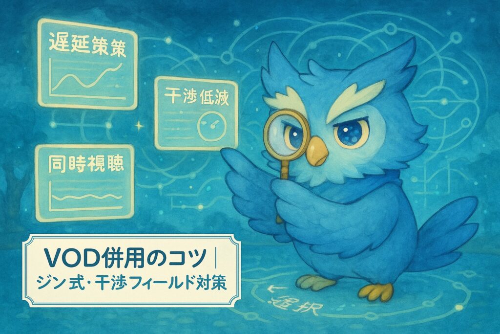 VOD併用のコツ｜ジン式・干渉フィールド対策
