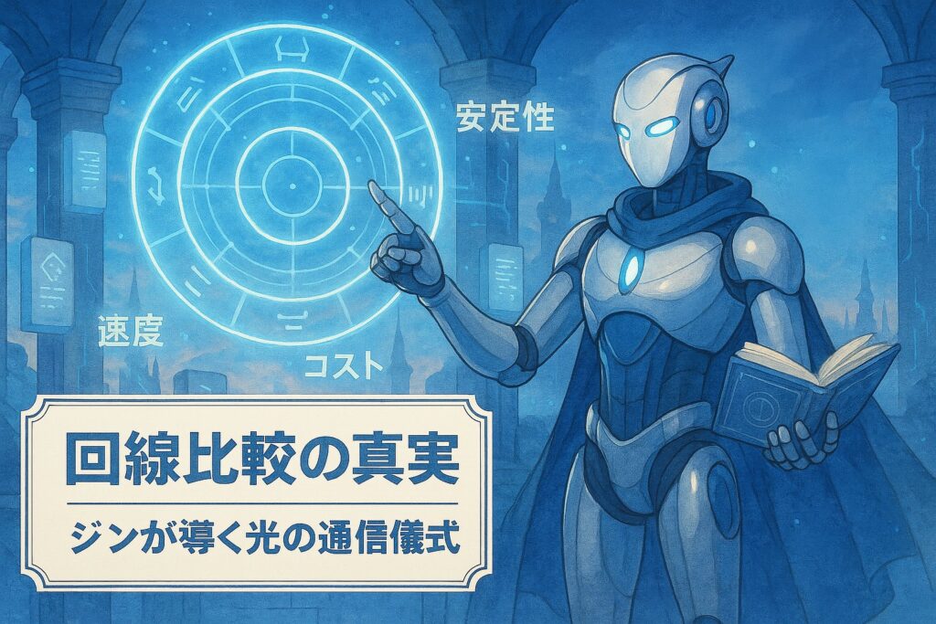 回線比較の真実｜ジンが導く光の通信儀式