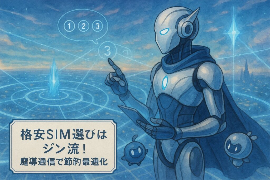 格安SIM選びはジン流！魔導通信で節約最適化