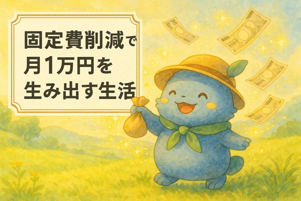 固定費削減で月1万円を生み出す生活術