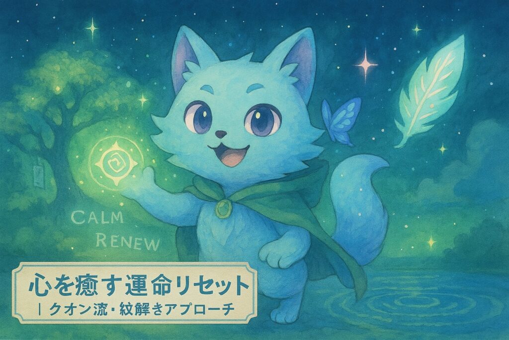 心を癒す運命リセット｜クオン流・紋解きアプローチ