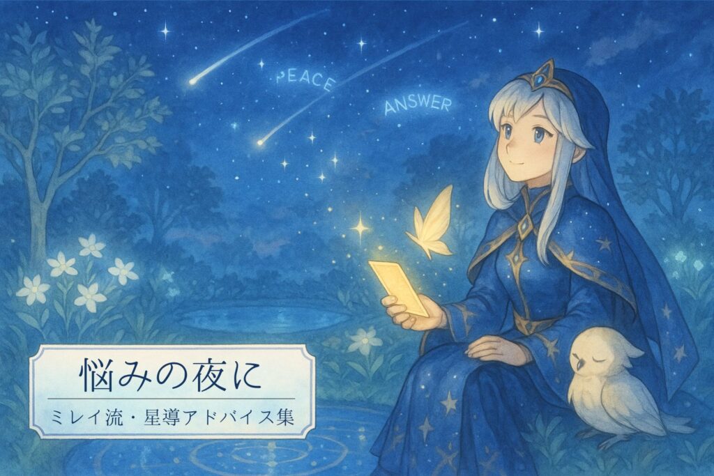 悩みの夜に｜ミレイ流・星導アドバイス集