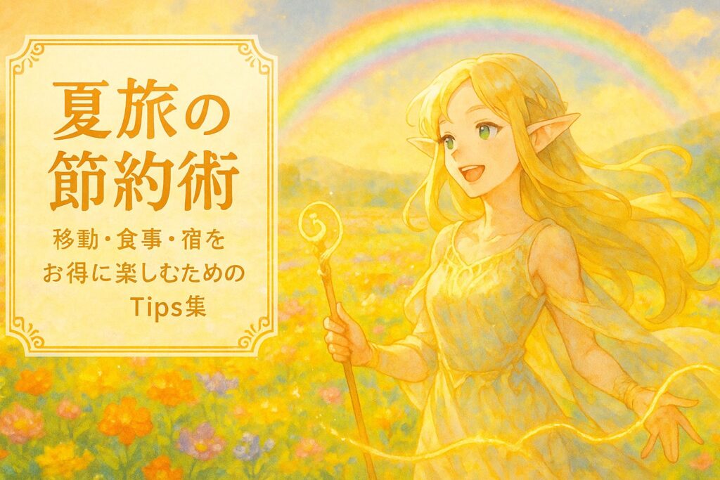 夏旅の節約術｜移動・食事・宿をお得に楽しむための魔導Tips集