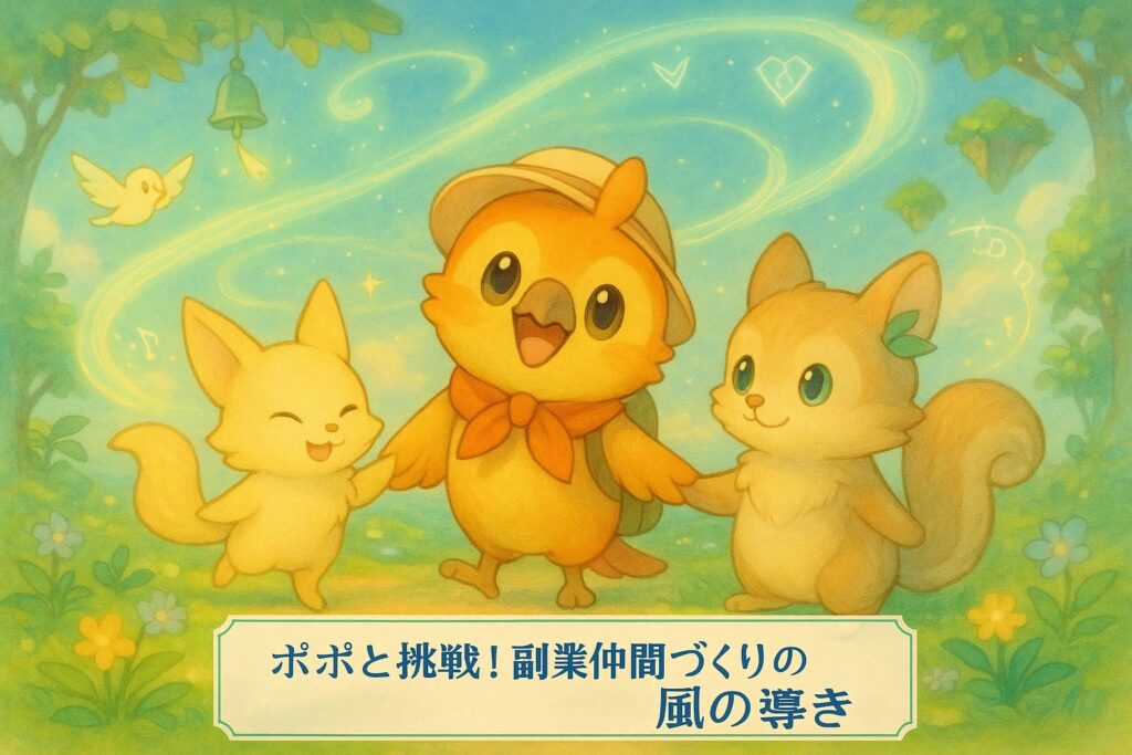 ポポと挑戦！副業仲間づくりの風の導き