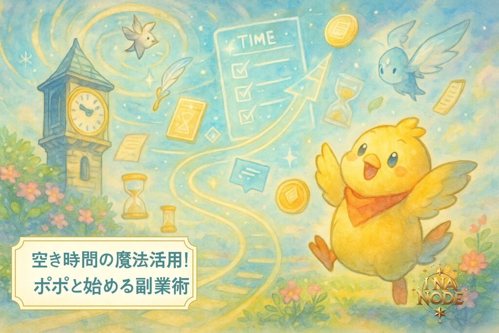 空き時間の魔法活用！ポポと始める副業術