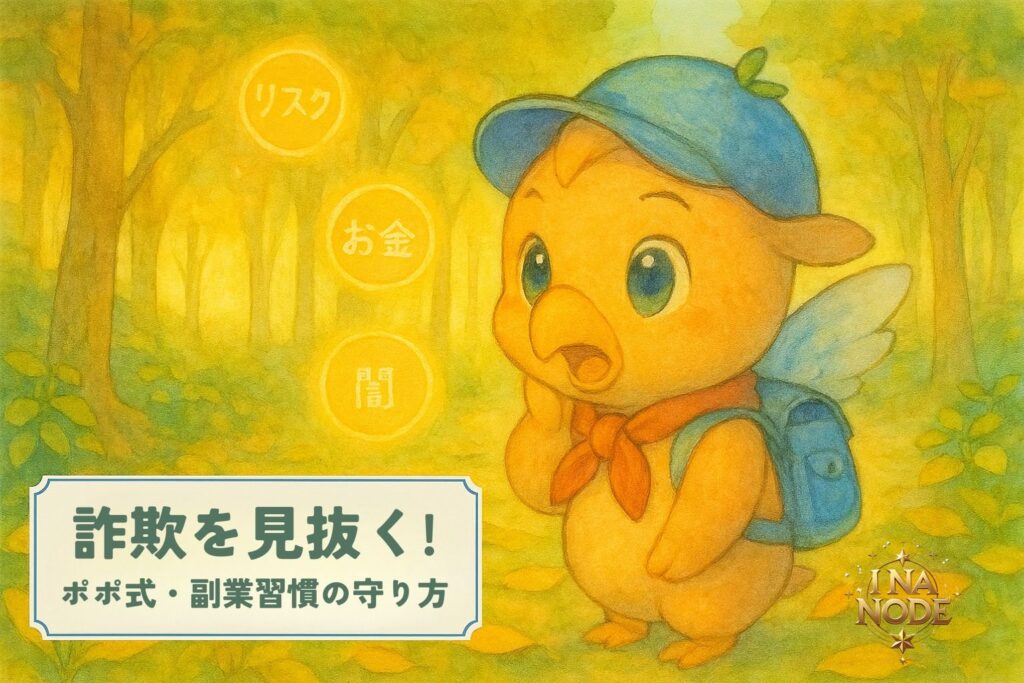 詐欺にだまされない！ポポ式・副業習慣の極意