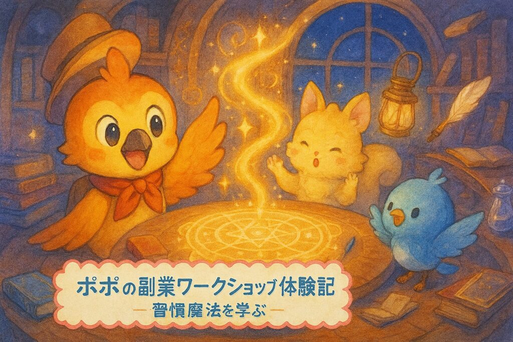 ポポの副業ワークショップ体験記｜習慣魔法を学ぶ