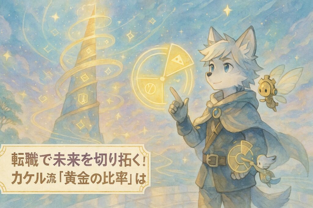 転職成功の秘訣｜カケルが語る黄金の比率メソッド