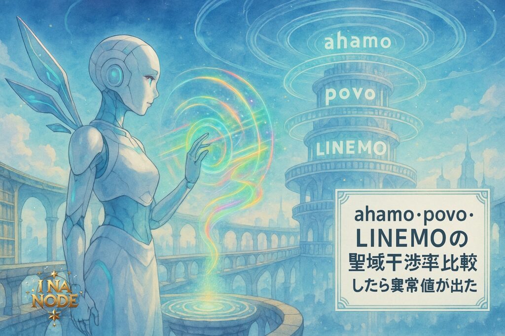 ahamo・povo・LINEMOの聖域干渉率を比較したら異常値が出た
