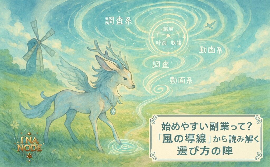 始めやすい副業って？“風の導線”から読み解く選び方の陣