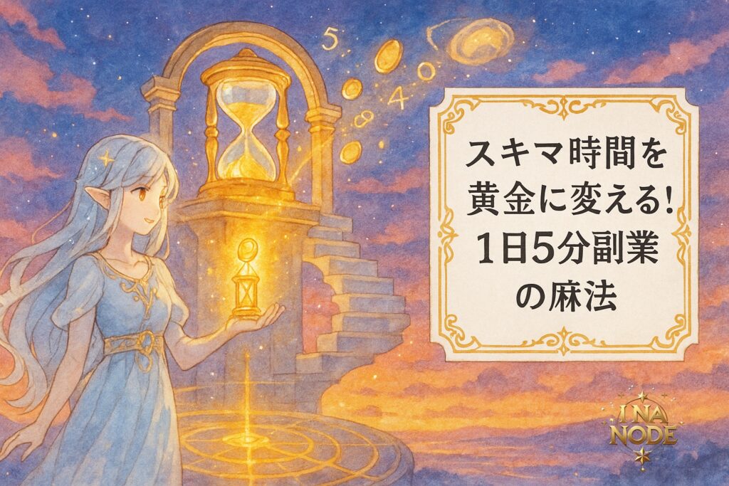 スキマ時間を黄金に変える！1日5分副業の魔法