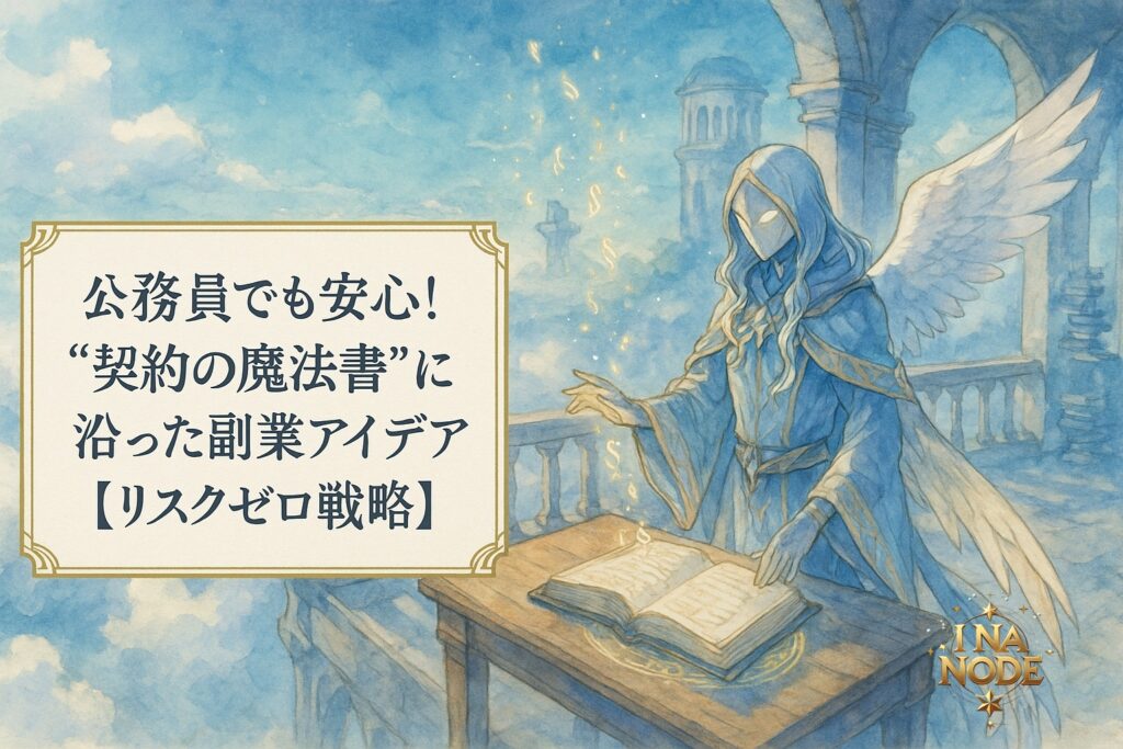 公務員でも安心！“契約の魔法書”に沿った副業アイデア【リスクゼロ戦略】