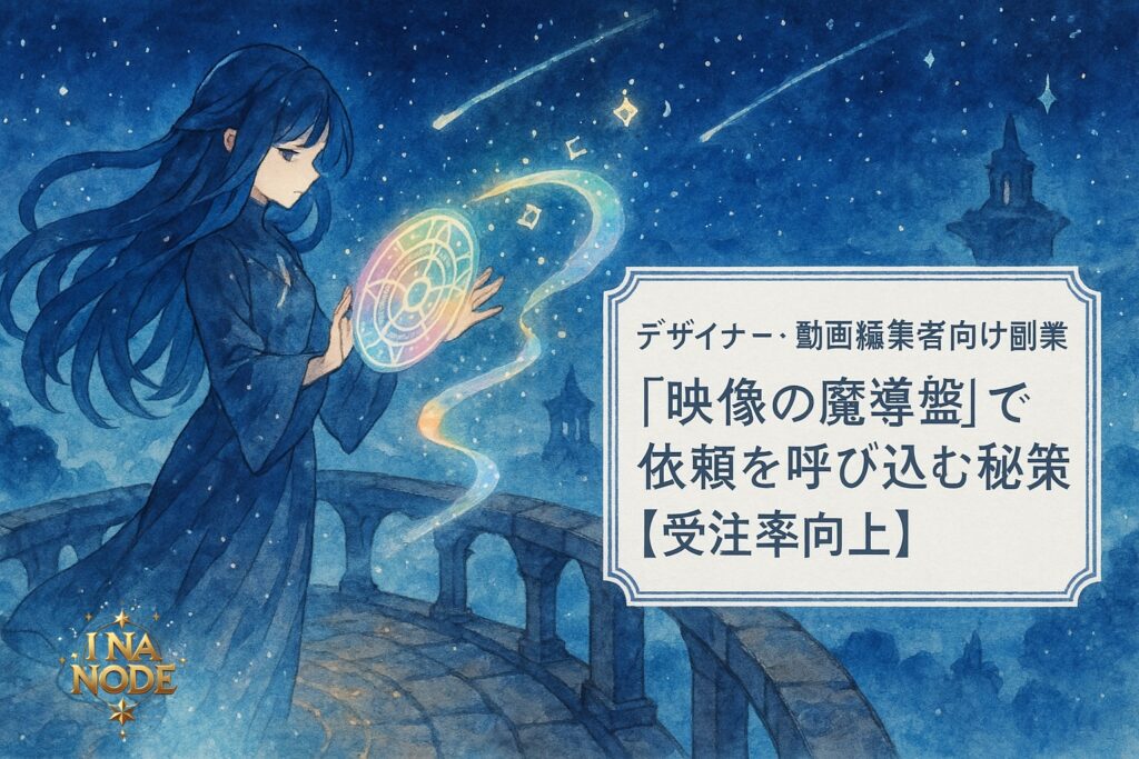 デザイナー・動画編集者向け副業｜“映像の魔導盤”で依頼を呼び込む秘策【受注率向上】
