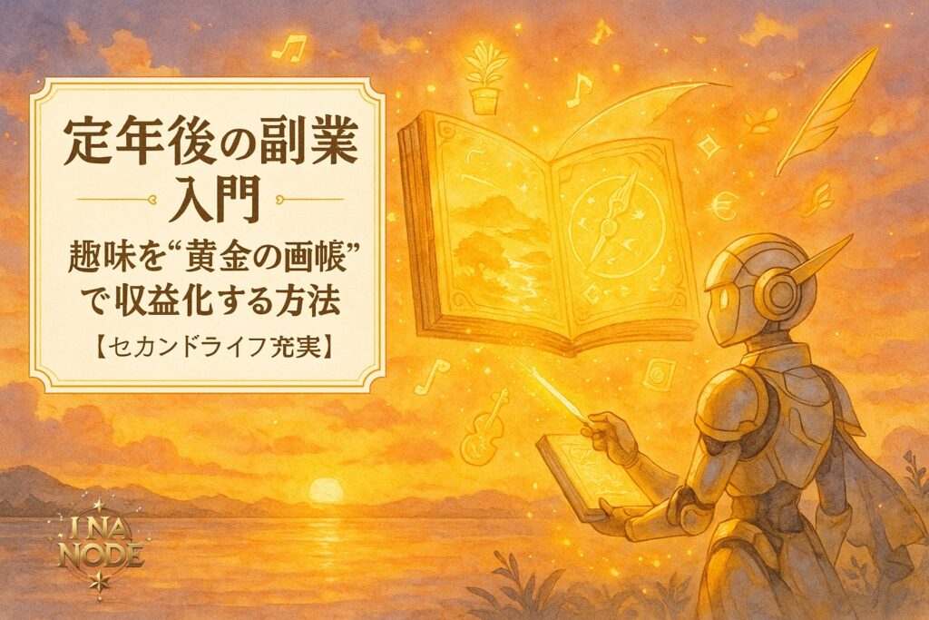定年後の副業入門｜趣味を“黄金の画帳”で収益化する方法【セカンドライフ充実】