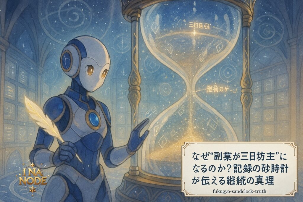 副業を続けるための記録習慣と砂時計の法則
