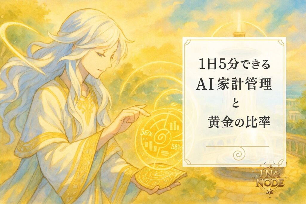 1日5分でできるAI家計管理と黄金の比率