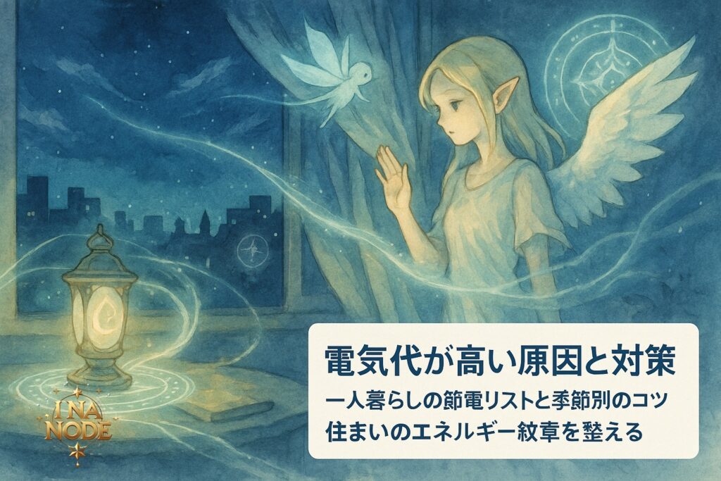 電気代が高い原因と対策 一人暮らしの節電リストと季節別のコツ 住まいのエネルギー紋章を整える
