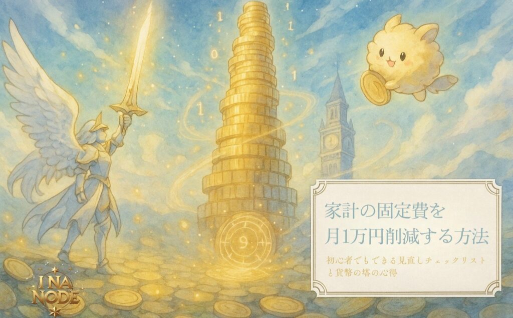 初心者でもできる家計固定費の見直し術｜年間12万円得するチェックリストと貨幣の塔の黄金比