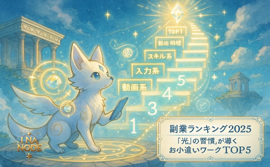 副業ランキング2025｜“光の習慣”が導くお小遣いワークTOP5