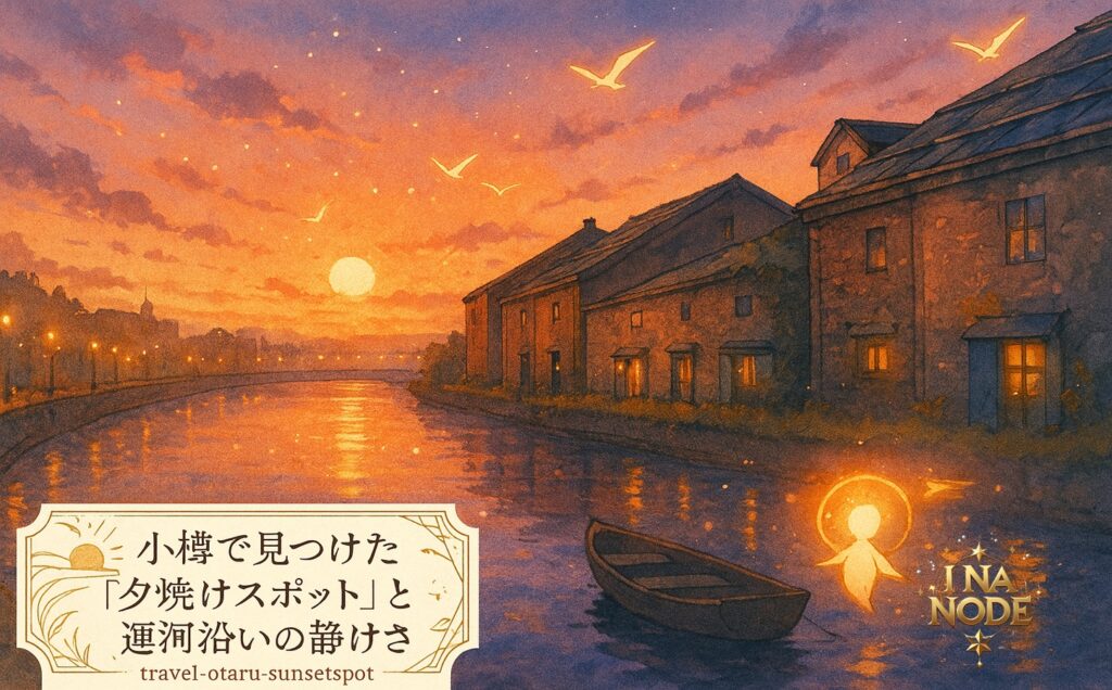 小樽で見つけた“夕焼けスポット”と運河沿いの静けさ