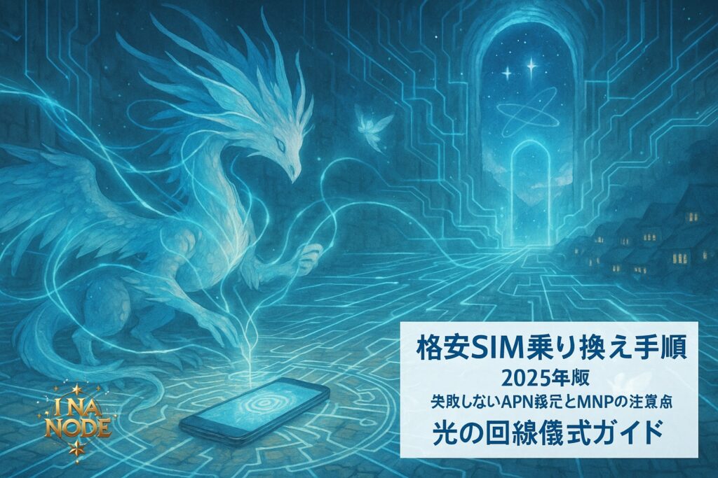 格安SIMの乗り換え手順 2025年版 失敗しないAPN設定とMNPの注意点 光の回線儀式ガイド