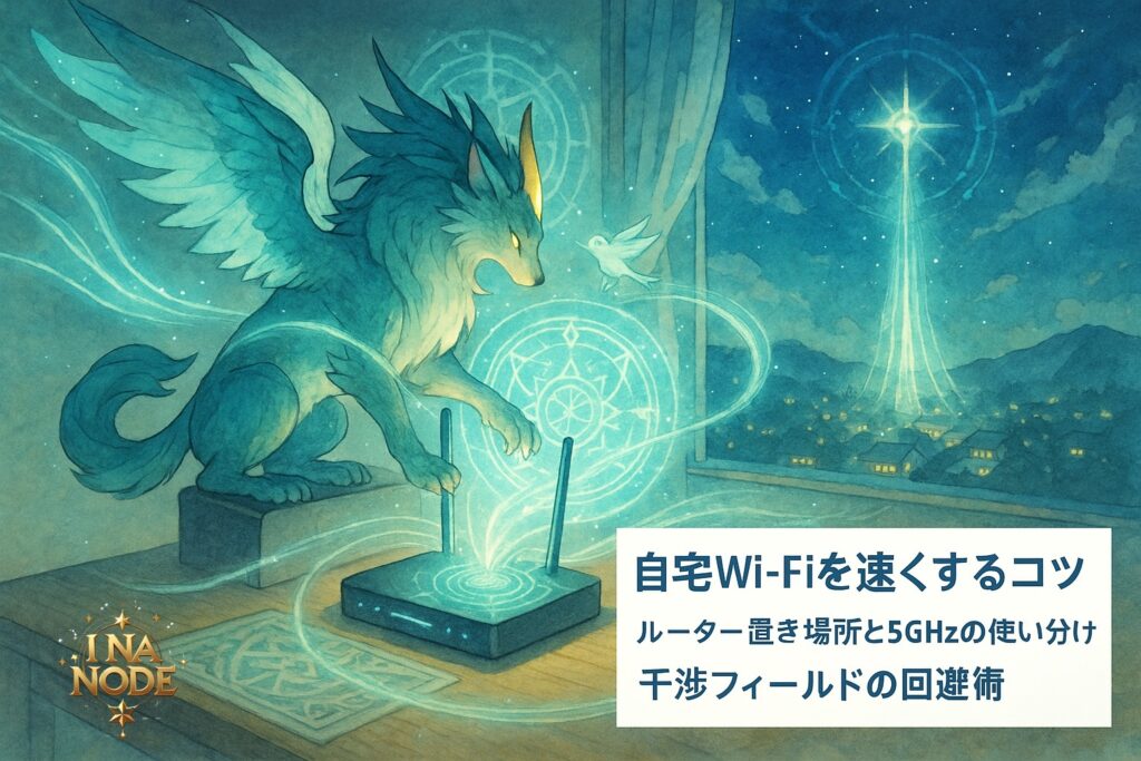 自宅Wi-Fiを速くするコツ ルーター置き場所と5GHzの使い分け 干渉フィールドの回避術