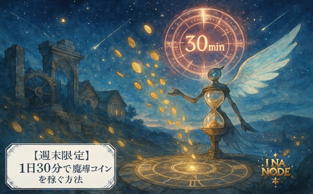 【週末限定】1日30分で魔導コインを稼ぐ方法