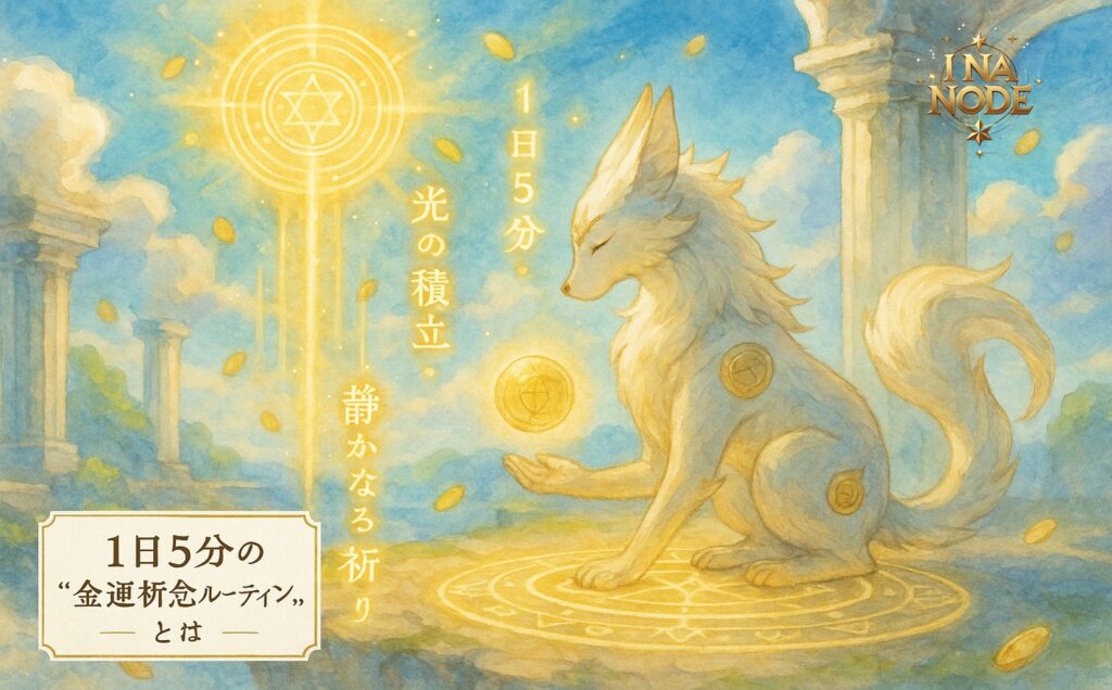 1日5分の“金運祈念ルーティン”とは