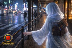 Rain-Traced Memory Walk in Tokyo