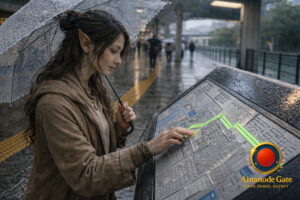 Rain-Traced Roots in Kameari