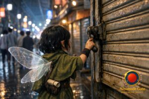 Rain Shelters Thread the Arcade Night