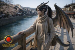 Guardrail Pulse Along Takayama’s Old Town Lane