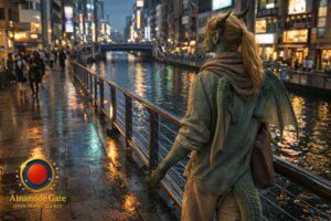 Cloud-Soft Pace Along Namba’s Crossings